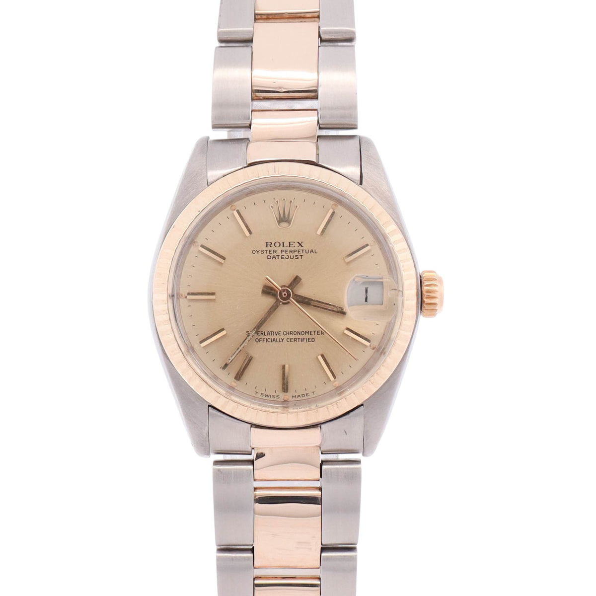 Rolex Datejust 31mm Champagne Dial Watch Ref# 6827