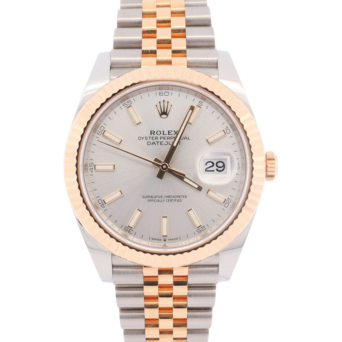 Rolex Datejust 41mm Silver Dial Watch Ref# 126333