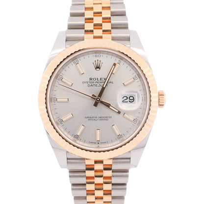 Rolex Datejust 41mm Silver Dial Watch Ref# 126333