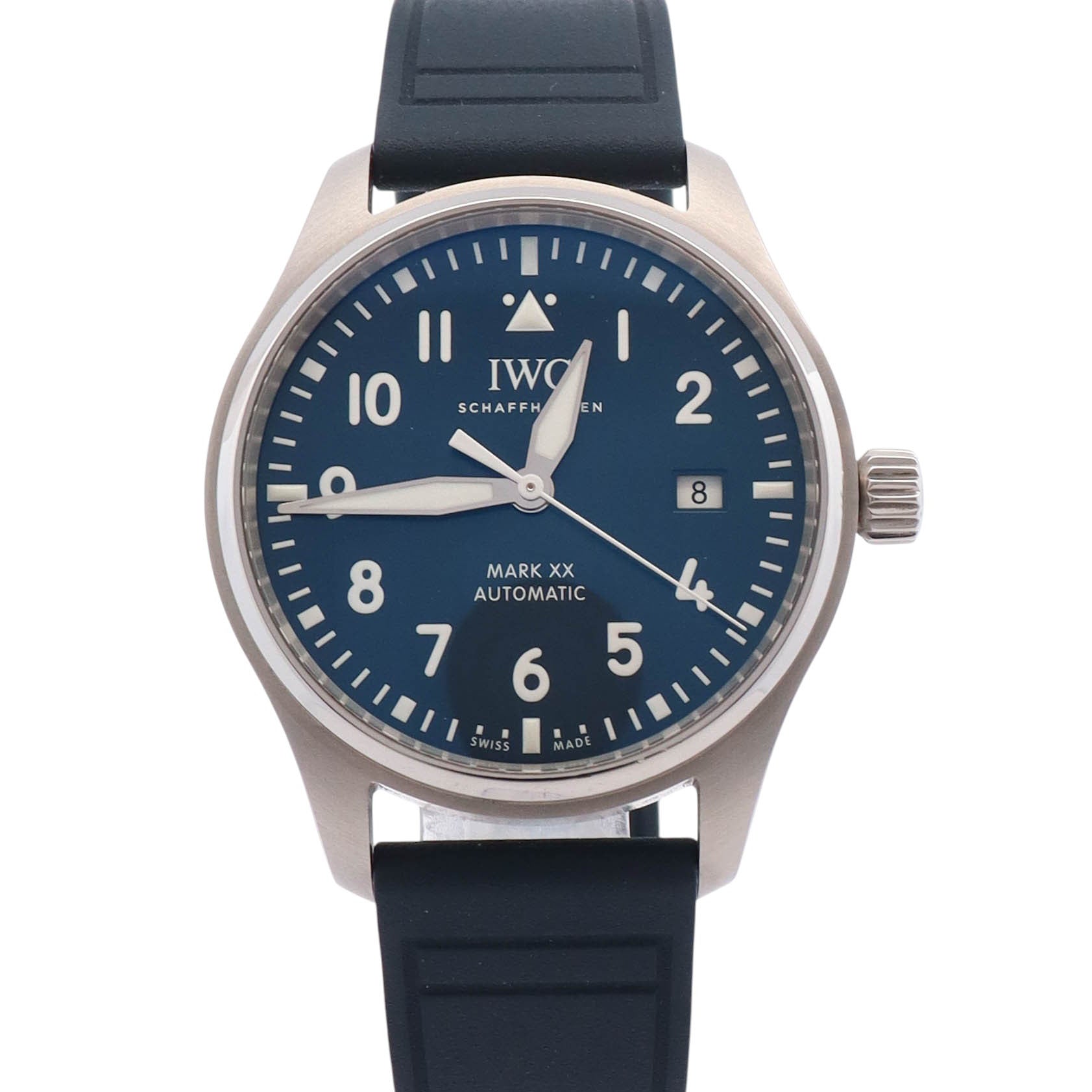 IWC Pilot's Watch Mark XX 43mm Blue Dial Watch Ref# IW328203