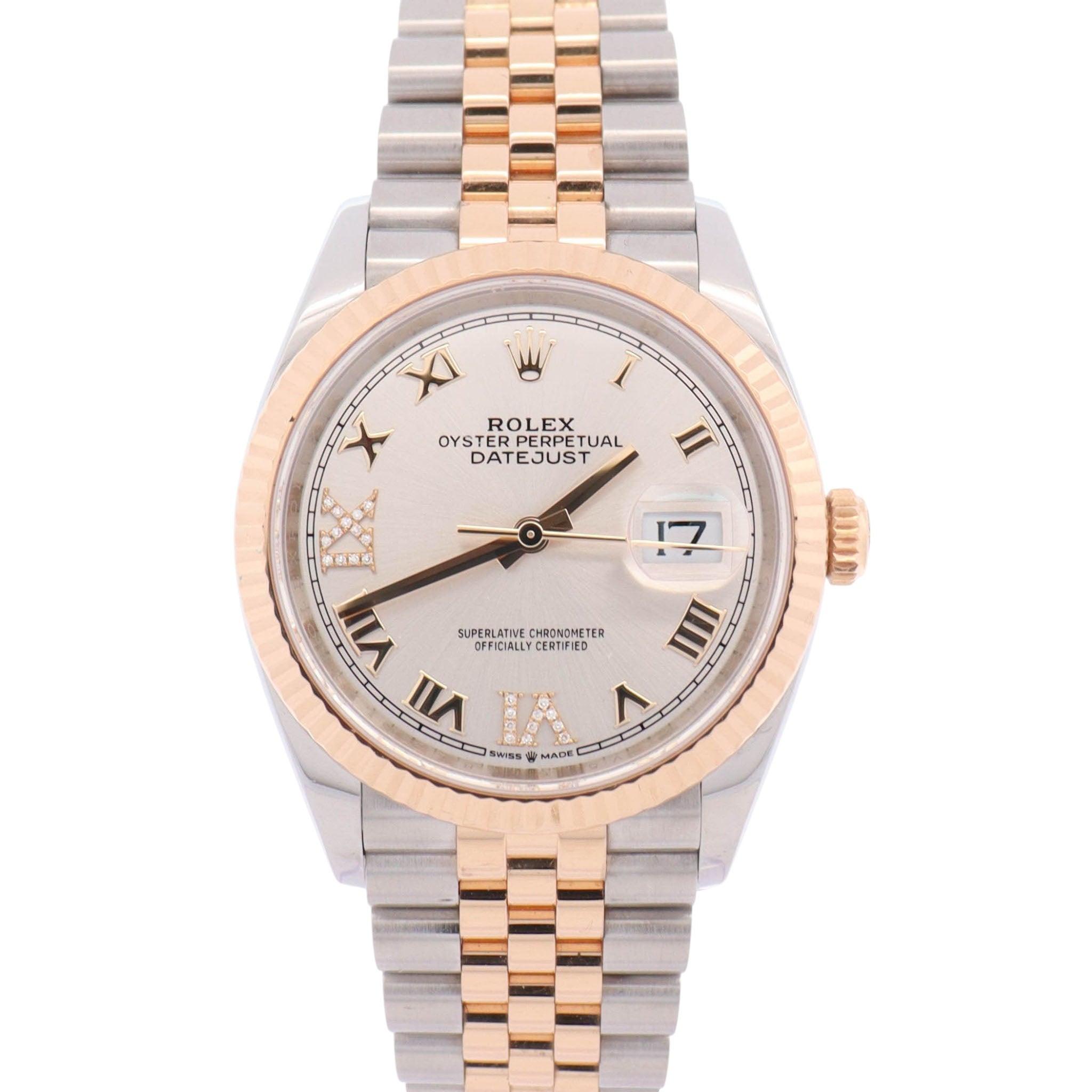 Rolex Datejust 36mm Silver Dial Watch Ref# 126233