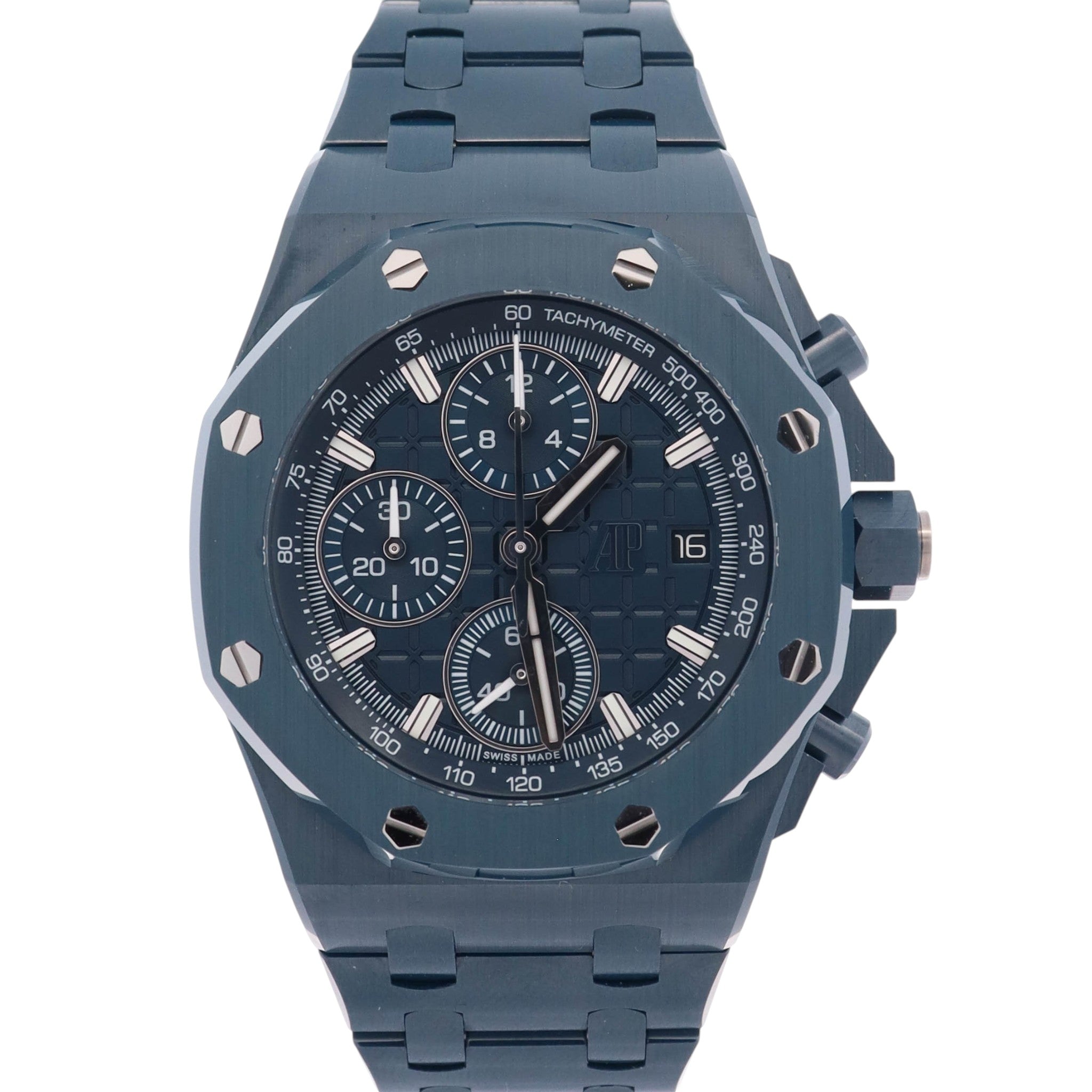 Audemars Piguet Royal Oak Offshore 42mm Blue Dial Watch Ref# 26238CD.OO.1300CD.01