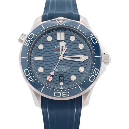 Omega Seamaster 42mm Blue Wave Dial Watch Ref# 210.32.42.20.03.001