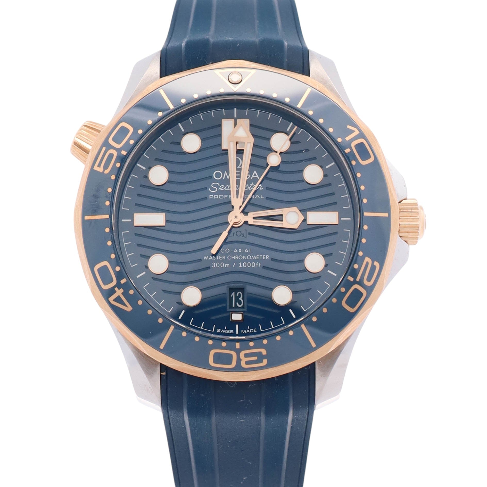 Omega Seamaster 42mm Blue Dial Watch Ref# 210.22.42.20.03.001