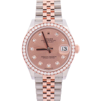 Rolex Datejust 31mm Pink Dial Watch Ref# 278381RBR