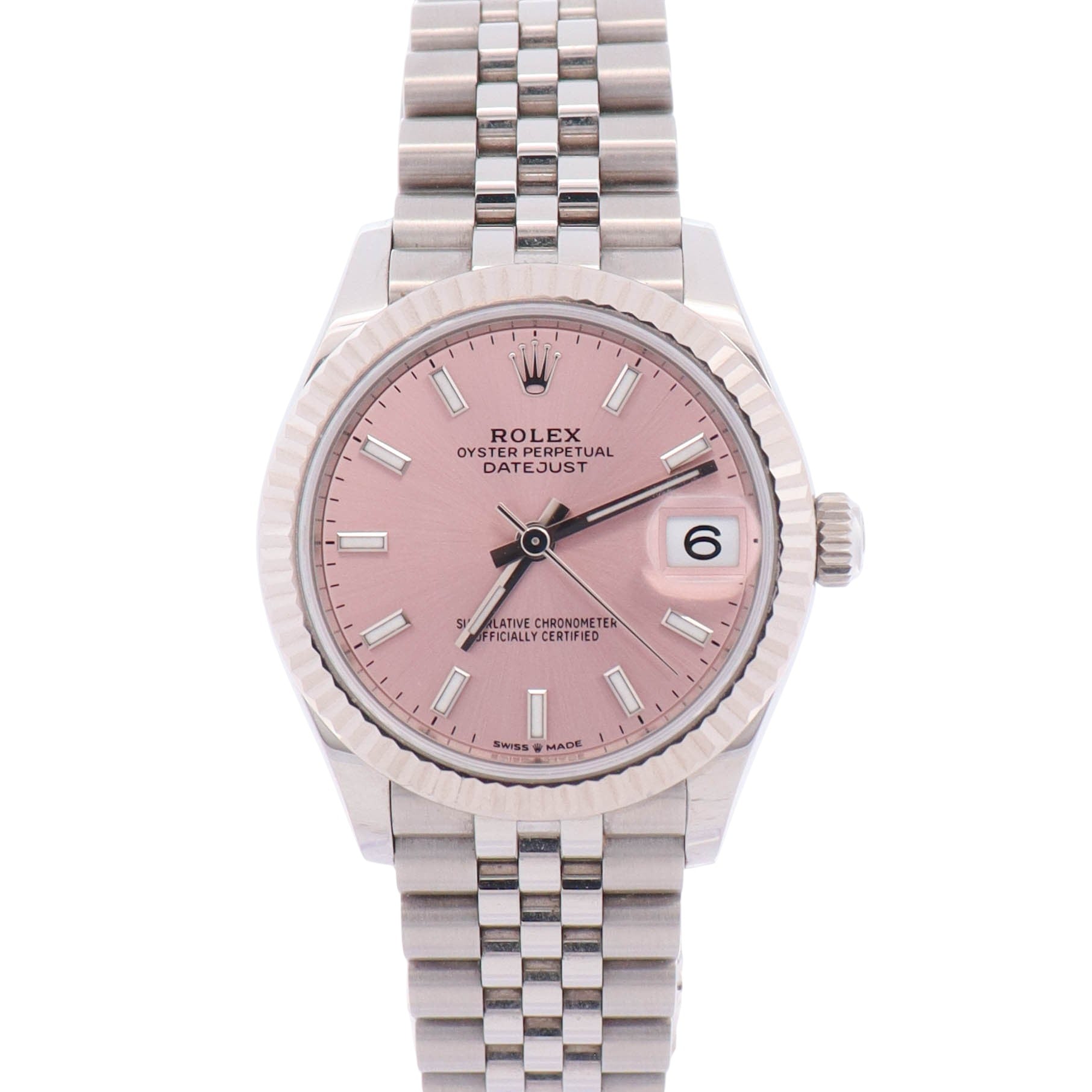 Rolex Datejust 31mm Pink Dial Watch Ref# 278274