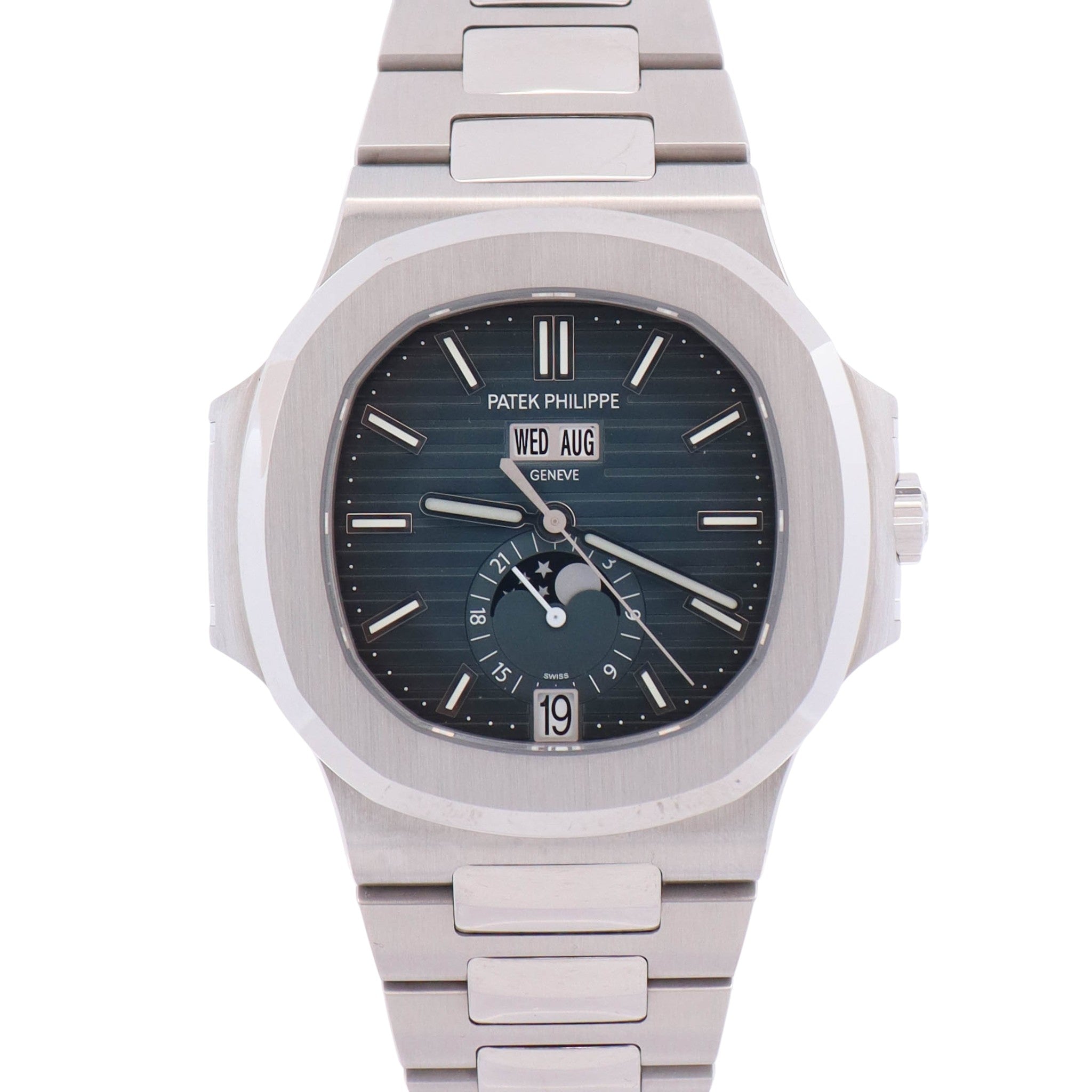 Patek Philippe Nautilus 40.5mm Blue Dial Watch Ref # 5726/1A-014