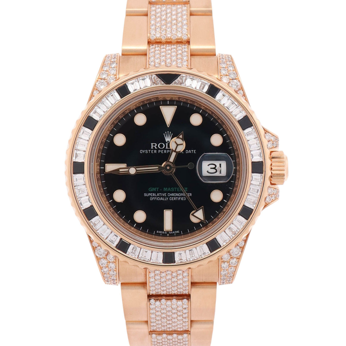 Rolex GMT-Master II 40mm Black Dial Watch Ref# 116758SANR