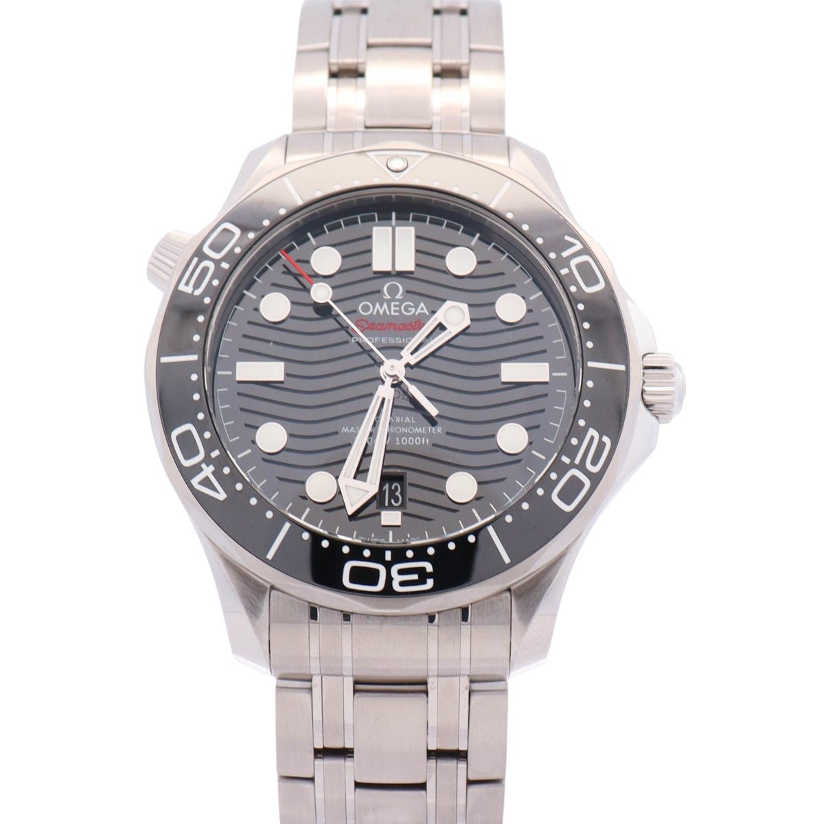Omega Seamaster 42mm Black Dial Watch Ref# 210.30.42.20.01.001