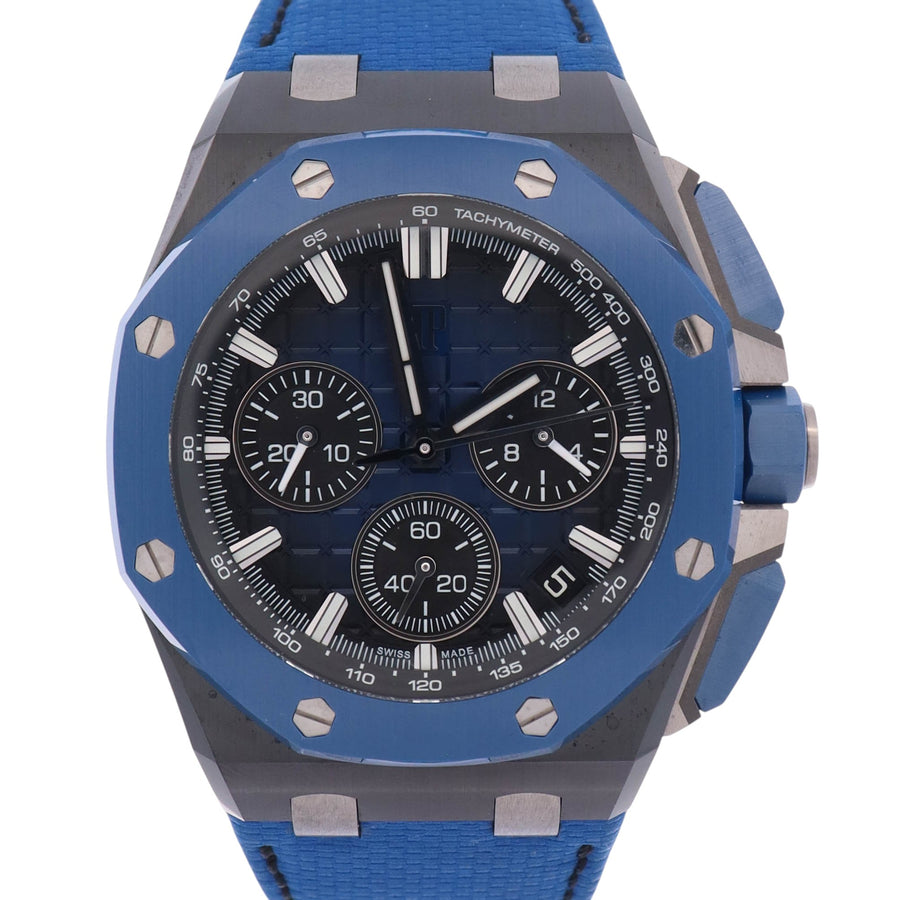 Audemars Piguet Royal Oak Offshore 43mm Blue Dial Watch Ref# 26420CE.OO.A043VE.01