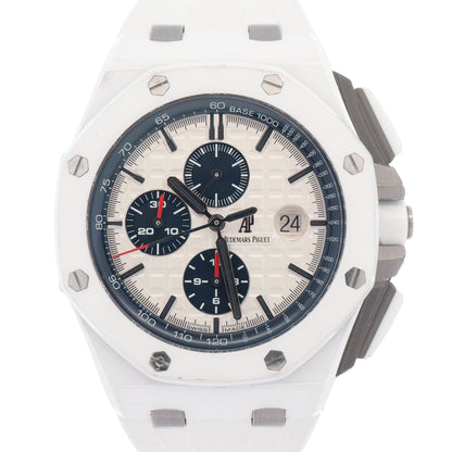 Audemars Piguet Royal Oak Offshore 44mm White Dial Watch Ref# 26402CB.OO.A010CA.01
