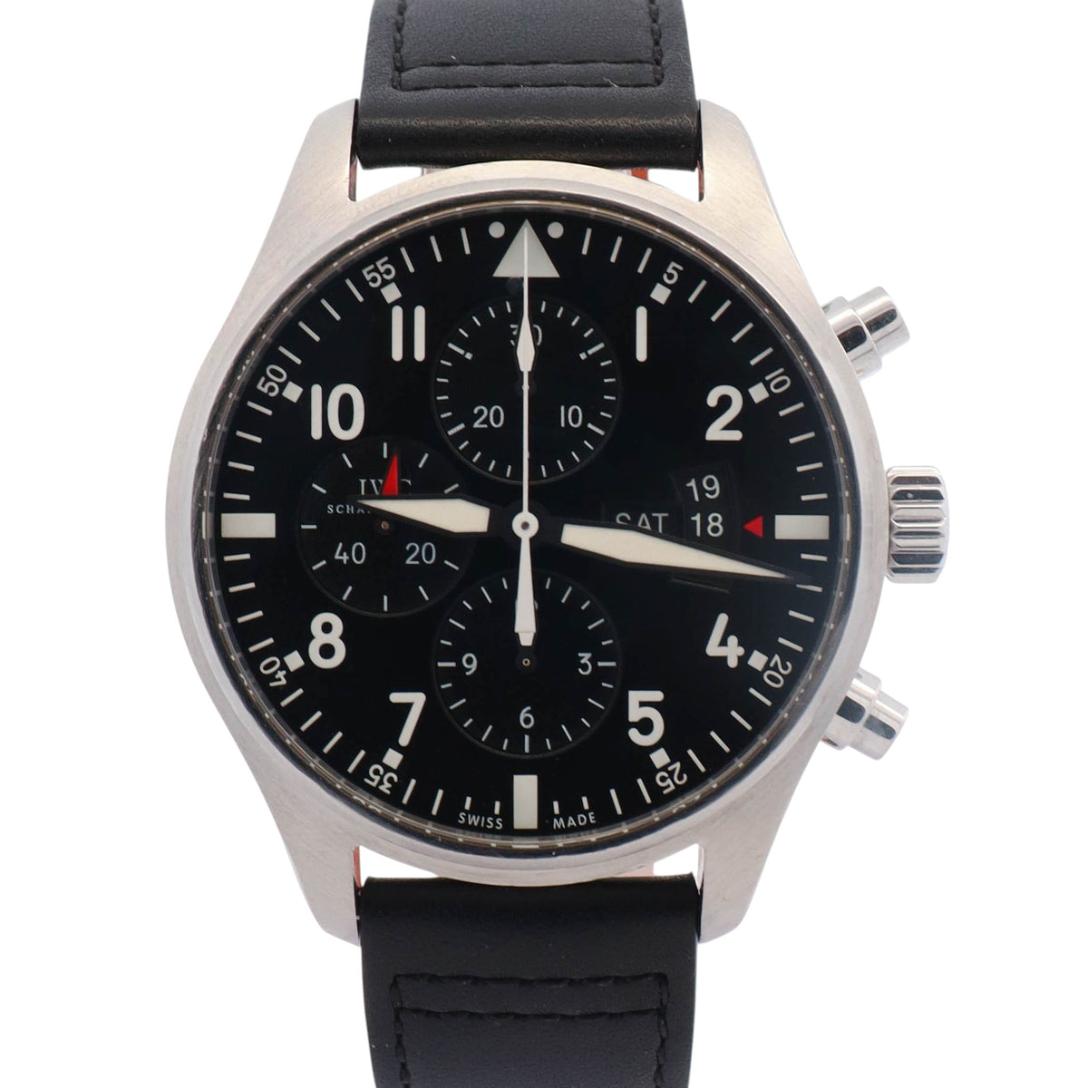 IWC Pilot 43mm Black Dial Watch Ref# IW377701