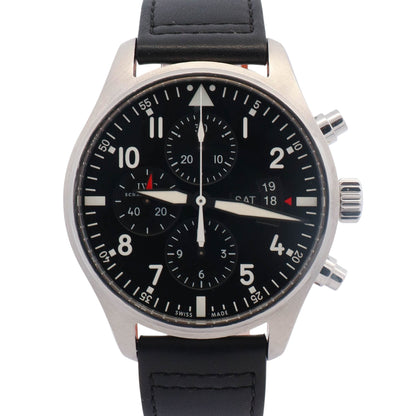 IWC Pilot 43mm Black Dial Watch Ref# IW377701