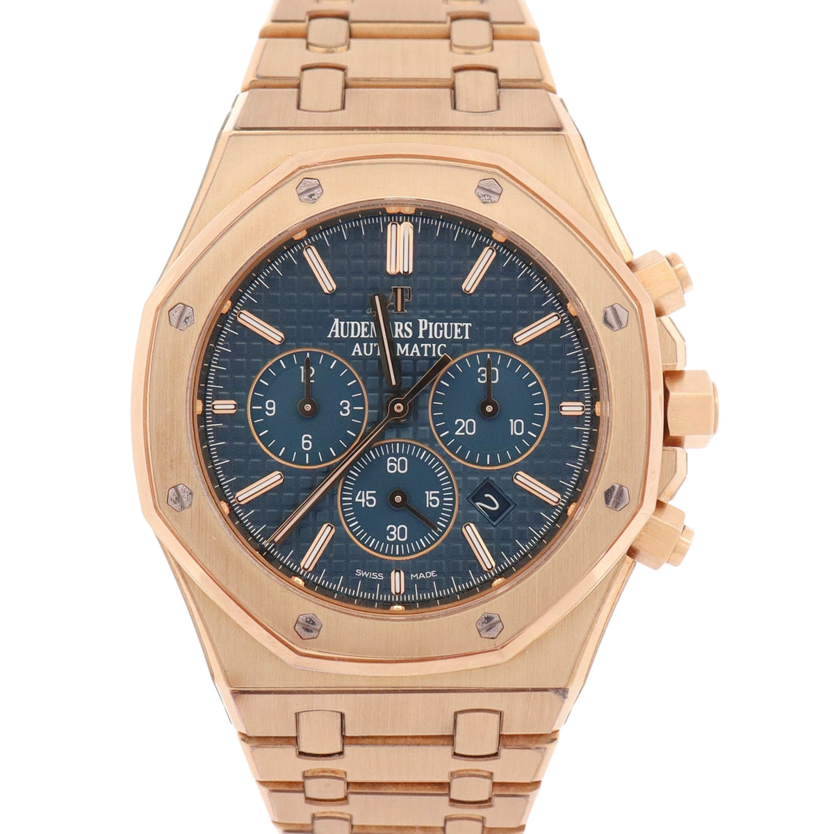 Audemars Piguet Royal Oak 41mm Blue Dial Watch Ref# 26320BA.OO.1220BA.02