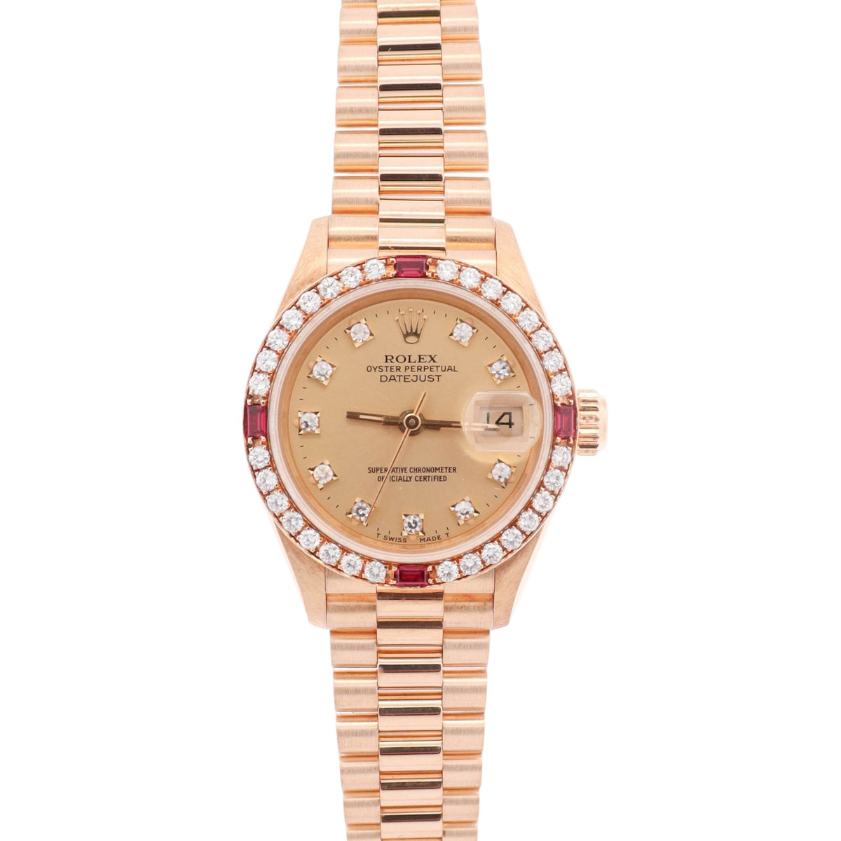 Rolex Datejust 26mm Champagne Dial Watch Ref# 68058