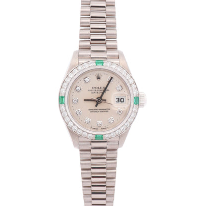 Rolex Datejust 26mm Silver Dial Watch Ref# 69079