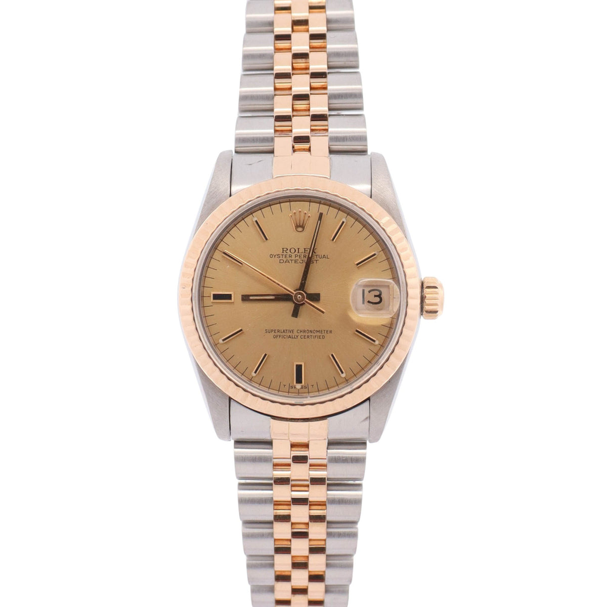 Rolex Datejust 31mm Champagne Dial Watch Ref# 68273