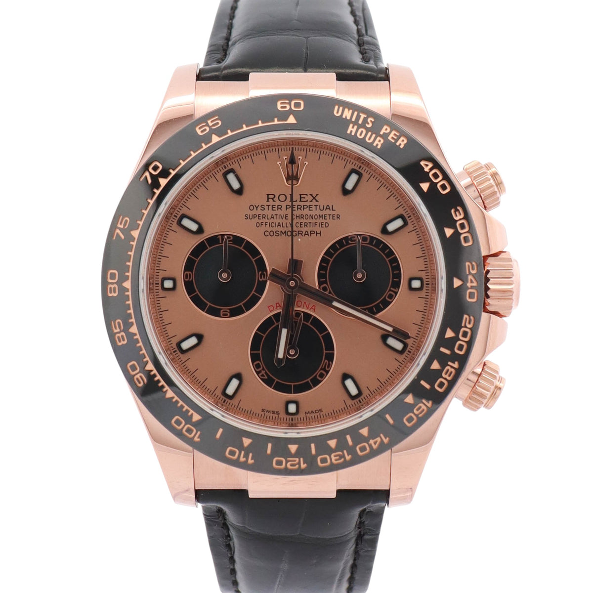 Rolex Daytona 40mm Pink Dial Watch Ref# 116515LN