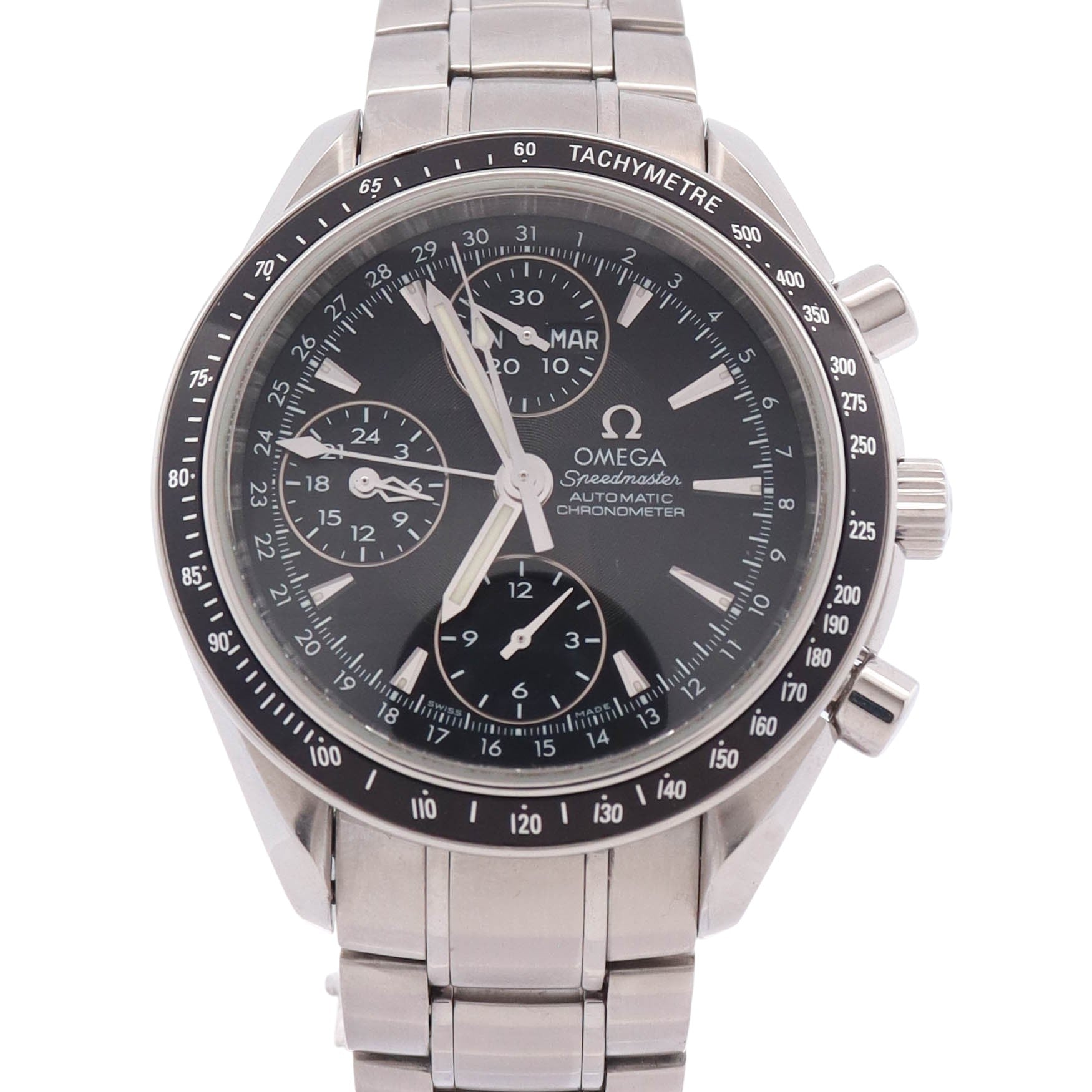 Omega Speedmaster 40mm Black Dial Watch Ref# 3220.50.00