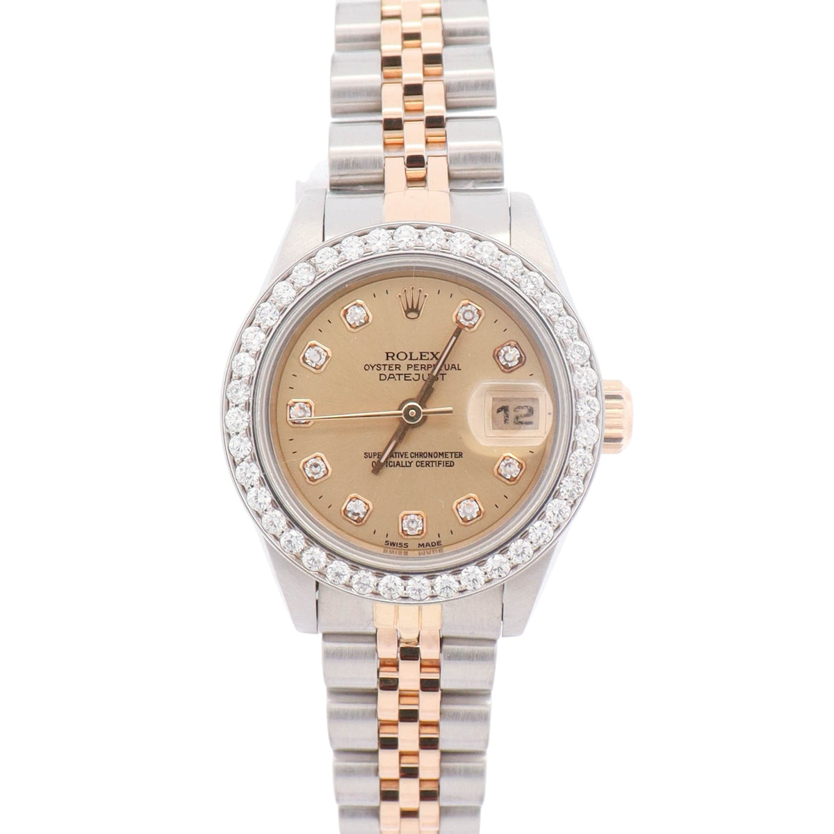 Rolex Datejust 26mm Champagne Dial Watch Ref# 69173