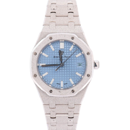 Audemars Piguet Royal Oak 34mm Blue Dial Watch Ref# 77353BC.GG.1263BC.01