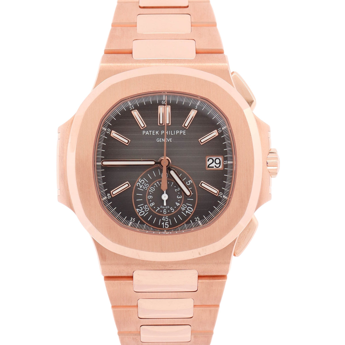 Patek Philippe Nautilus 40.5mm Grey Dial Watch Ref# 5980/1R-001