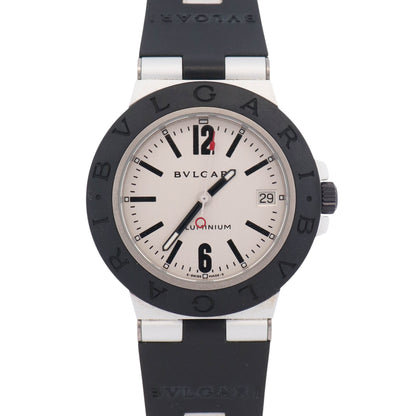 Bvlgari Diagono 29mm White Dial Watch Ref# AL38TA - Happy Jewelers Fine Jewelry Lifetime Warranty
