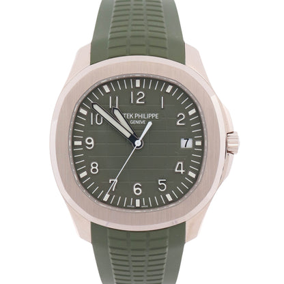 Patek Philippe Aquanaut 42mm Green Dial Watch Ref# 5168G-010