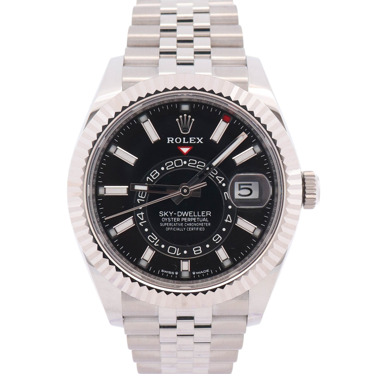 Rolex Sky-Dweller 42mm Black Dial Watch Ref# 336934