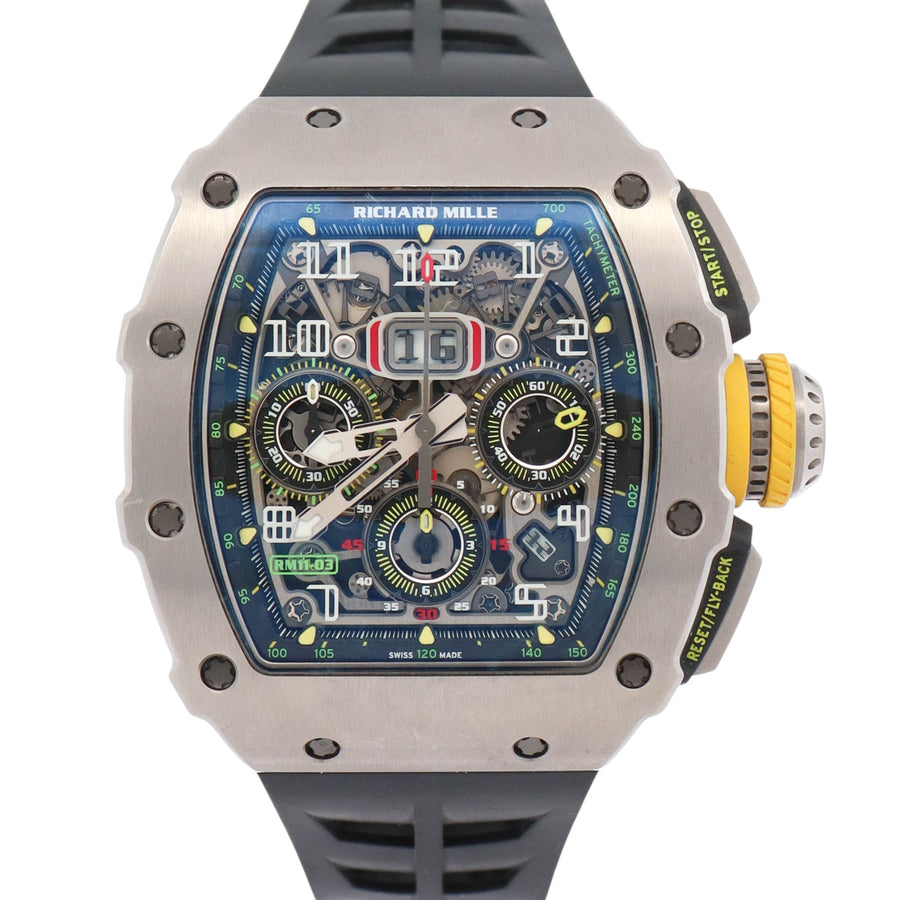 Richard Mille RM11-03 49.94 x 44.55mm Skeletonized Dial Watch Ref# RM11-03