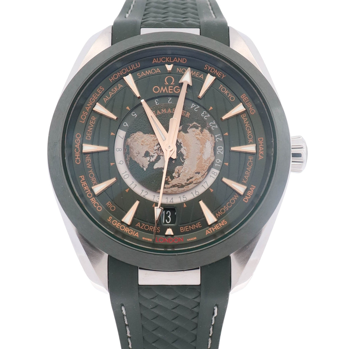 Omega Seamaster Aqua Terra 39mm Green Dial Watch Ref# 220.32.43.22.10.001