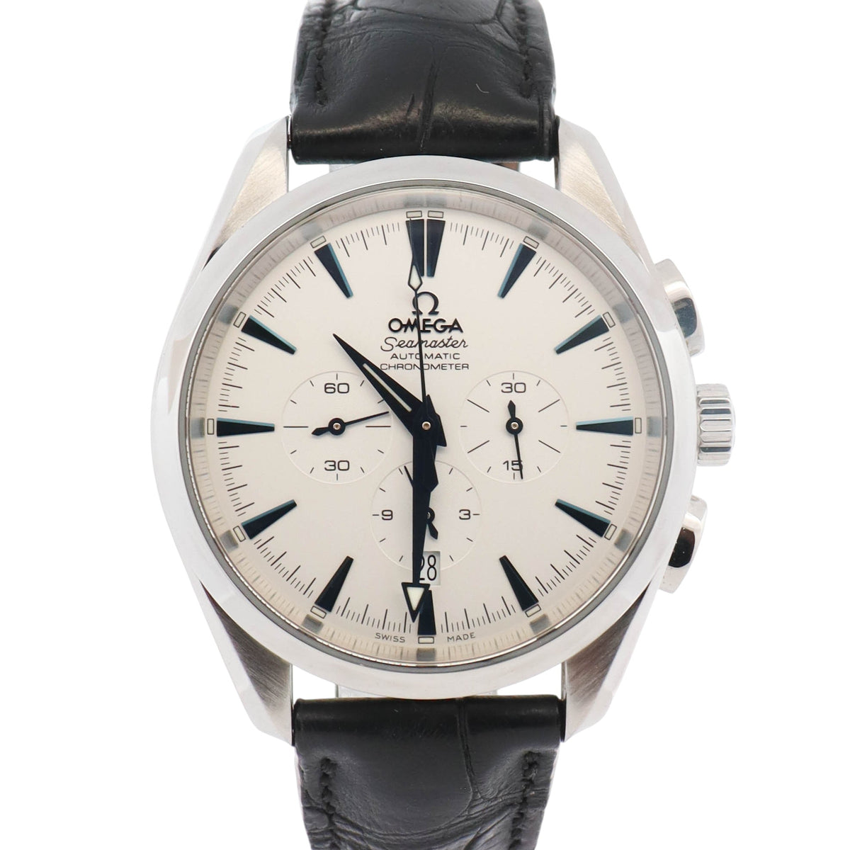 Omega Seamaster 42.2mm Silver Dial Watch Ref# 2812.30.31