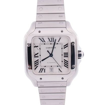 Cartier Santos 40mm White Dial Watch Ref# WSSA0009