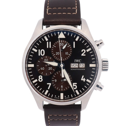 IWC  Pilot's Ed. Antoine de St Exupery 39mm Brown Dial Watch Ref# IW377713