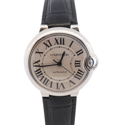 Cartier Ballon Bleu 36mm Silver Dial Watch Ref# W69017Z4