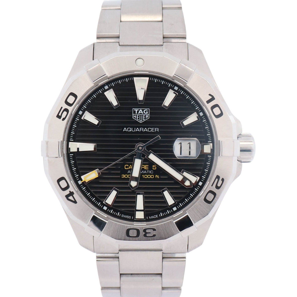Tag Heuer Aquaracer 43mm Black Dial Watch Ref# WAY2010.BA0927