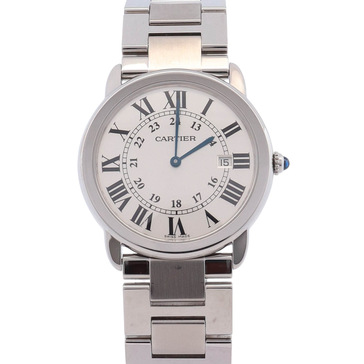 Cartier Ronde 36mm Silver Dial Watch Ref# W6701005