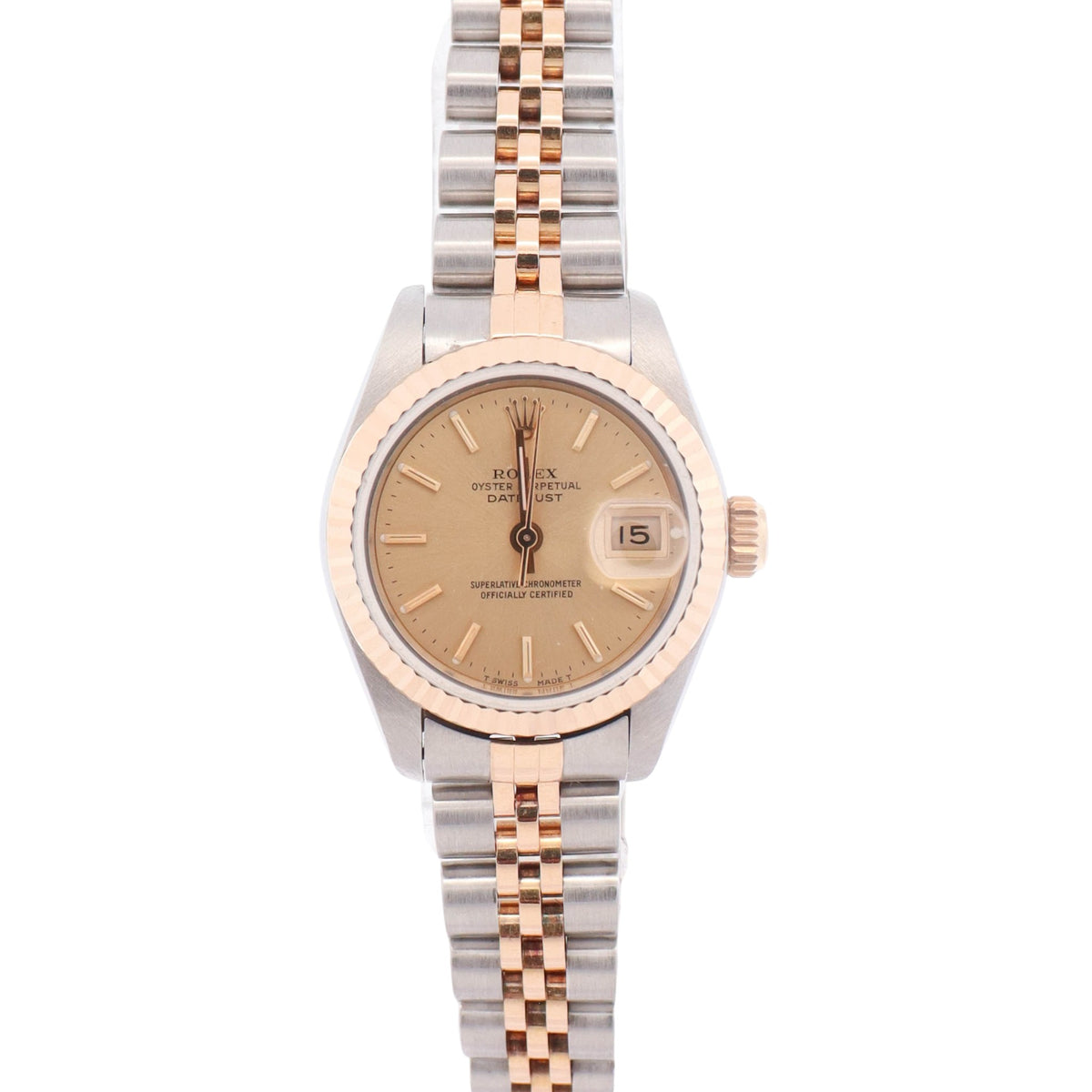 Rolex Datejust 26mm Champagne Dial Watch Ref# 69173