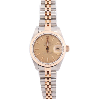 Rolex Datejust 26mm Champagne Dial Watch Ref# 69173