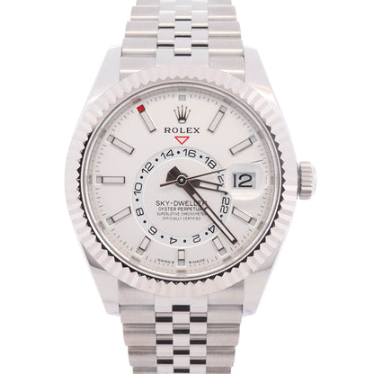 Rolex Sky-Dweller 42mm White Dial Watch Ref# 336934
