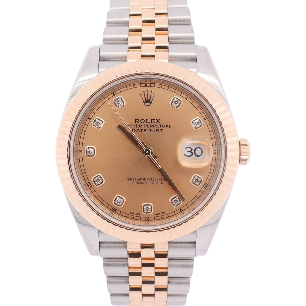 Rolex Datejust 41mm Champagne Dial Watch Ref# 126333