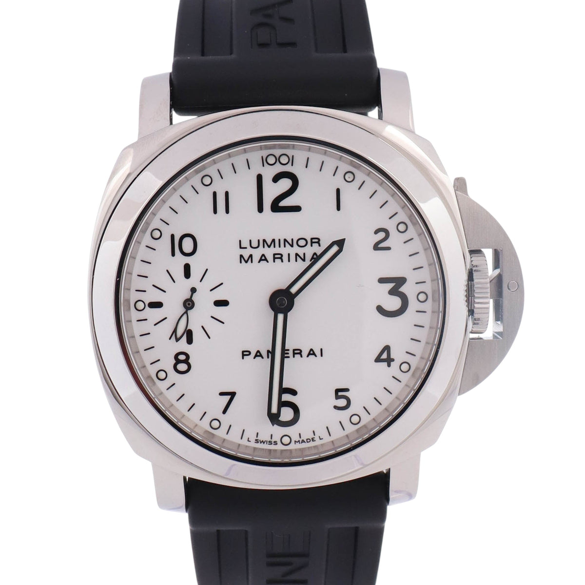Panerai Luminor 44mm White Dial Watch Ref# PAM00113