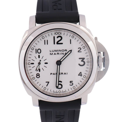 Panerai Luminor 44mm White Dial Watch Ref# PAM00113