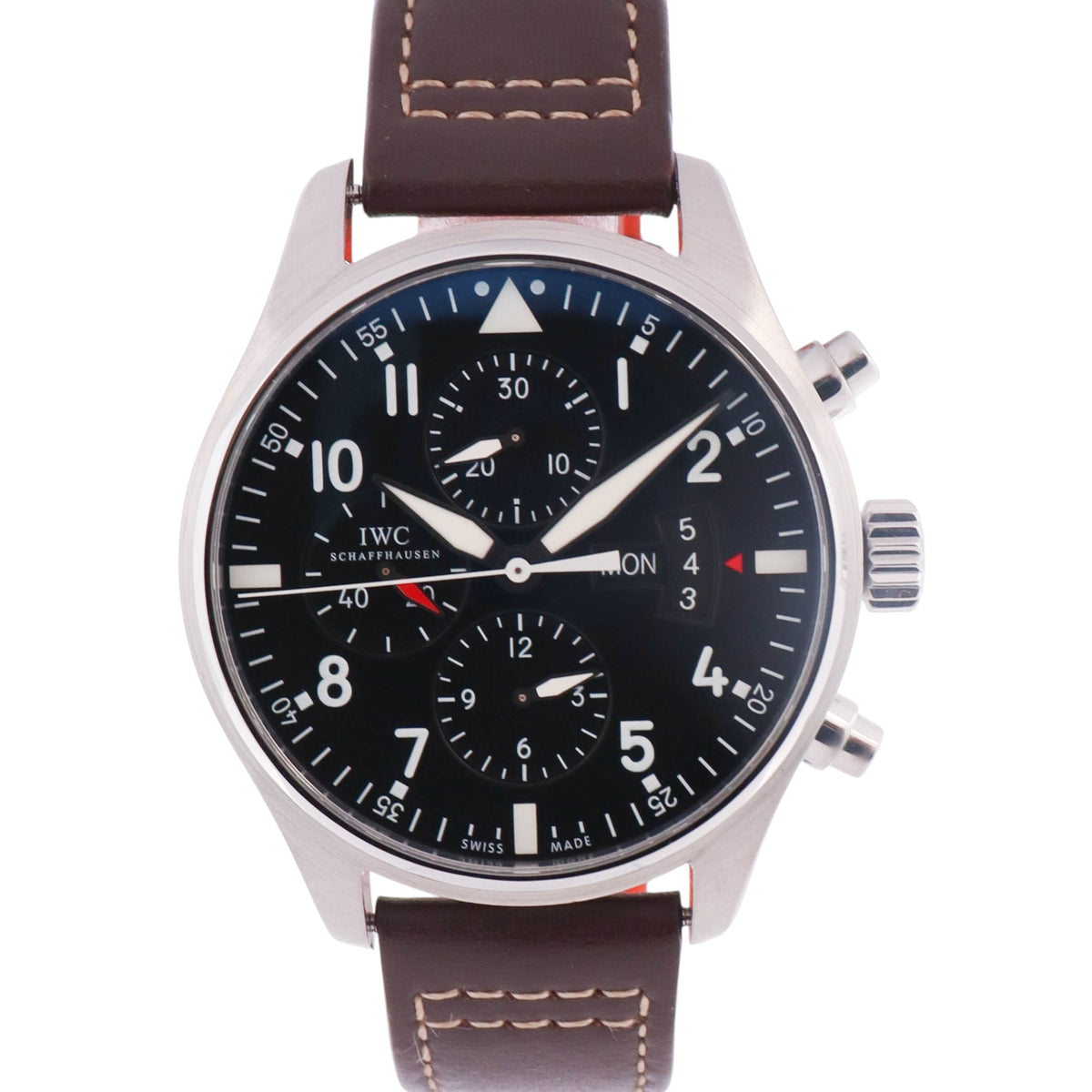 IWC Pilot 43mm Black Dial Watch Ref# IW377701