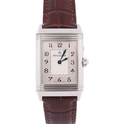 Jaeger LeCoultre Reverso Duetto Duo 40x25mm Silver Dial Watch Ref# Q2698421