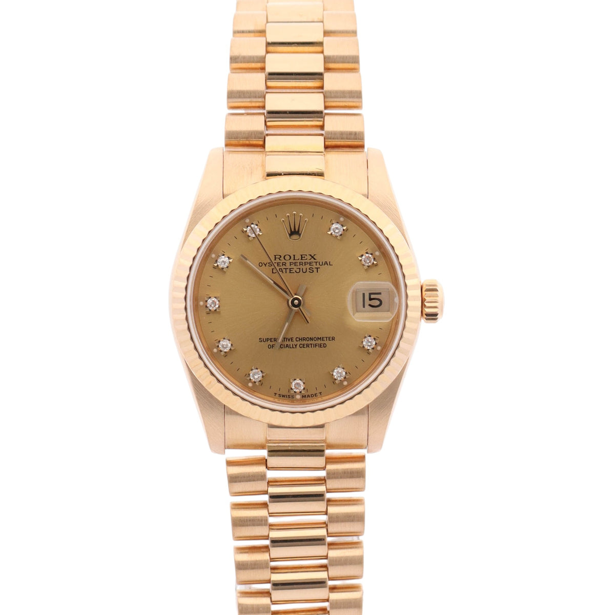 Rolex Datejust 31mm Champagne Dial Watch Ref# 68278