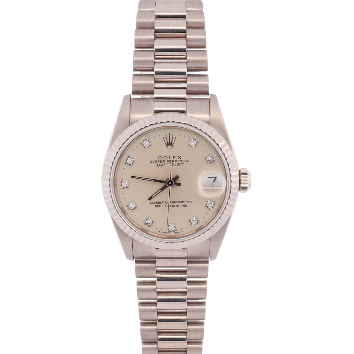 Rolex Datejust 31mm Silver Dial Watch Ref# 68279