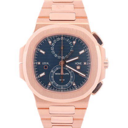 Patek Philippe Nautilus 40.5mm Blue Stick Dial Watch Ref# 5990/1R-001