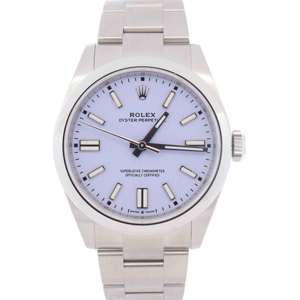 Rolex Oyster Perpetual 41mm Lilac Dial Watch Ref# 134300