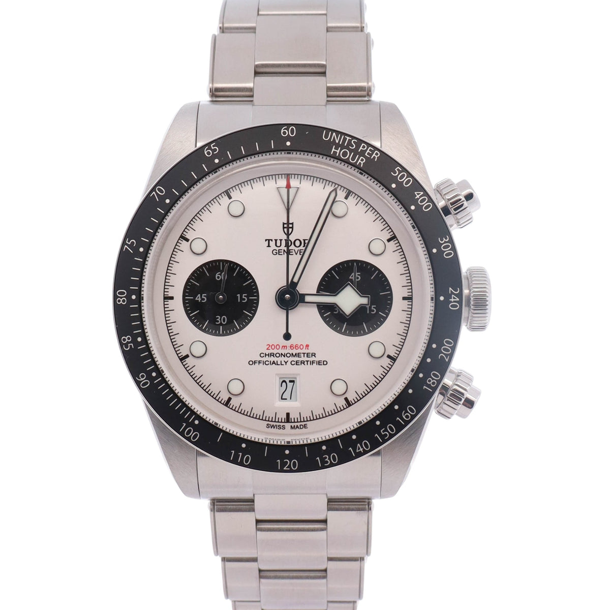 Tudor Black Bay Chrono 41mm White Dial Watch Ref# 79360N